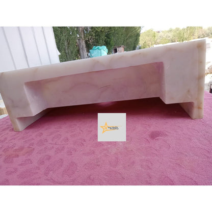 Ready To Ship Calacatta Gold Rectangular Sink Wall Mounted Sink Powder Room Sink Calacatta Sink  Hand Carved Marble Sink Marble Washbasin