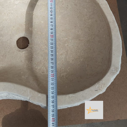 Travertine  Sink Shapeless Sink Farmhouse Sink Powder Room Sink  Hand Carved Marble Sink Bathroom Sink natural stone sink Sink vanity