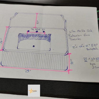 Purple Marble Sink Wall Mounted Sink Farmhouse Sink Toilet Room Sink Hand Carved Marble Sink Counter Top Sink Sink vanity