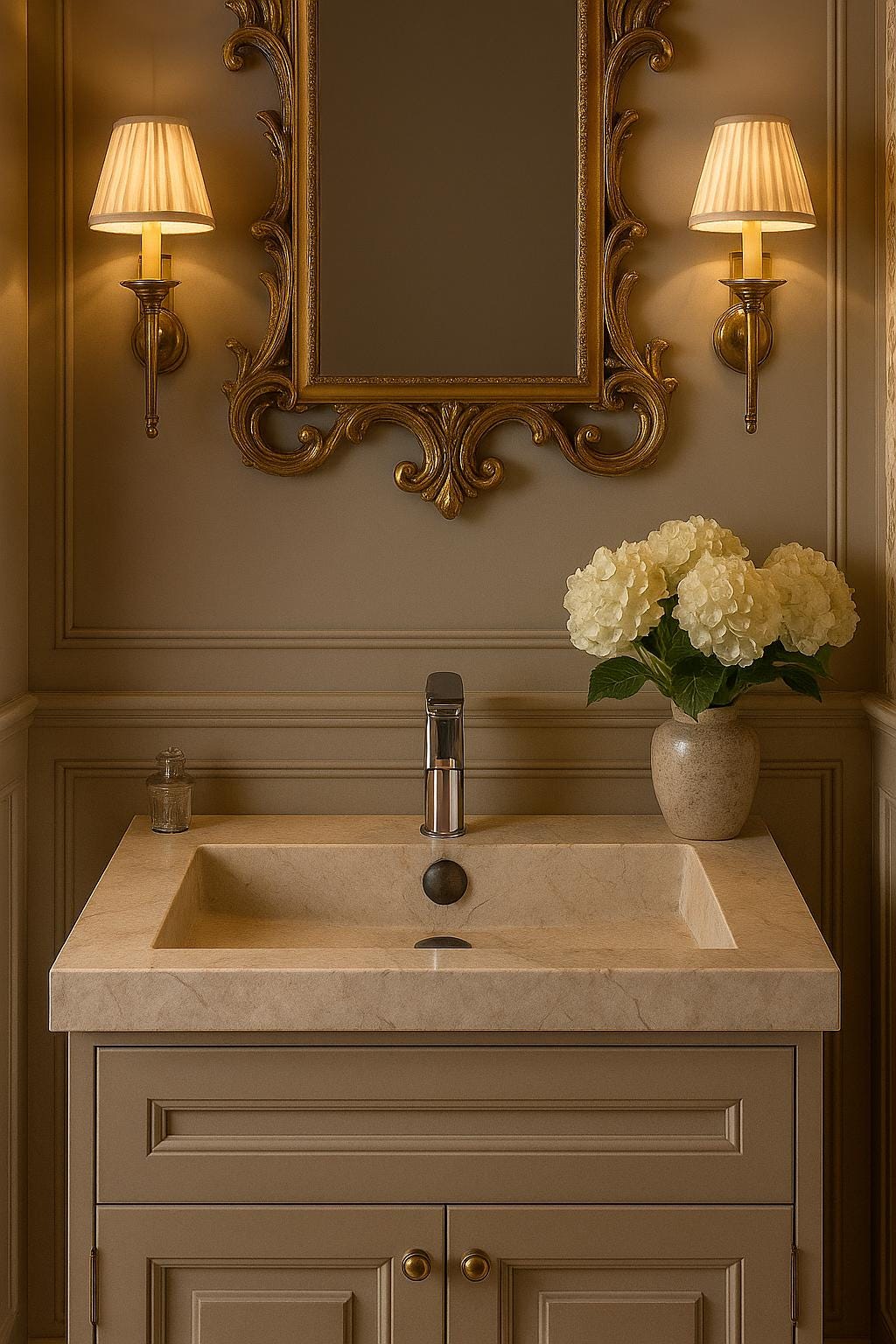 Ready to Ship Beige Marble Sink Rectangular Sink Farmhouse Sink Toilet Room Sink Hand Carved Marble Sink Faucet Hole Sink Wall Mounted Sink