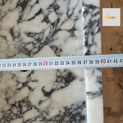 Ready To Ship Calacatta Viola Marble Sink Wall Mounted Sink Farmhouse Sink Powder Room Sink Calacatta Sink  Hand Carved Marble Sink