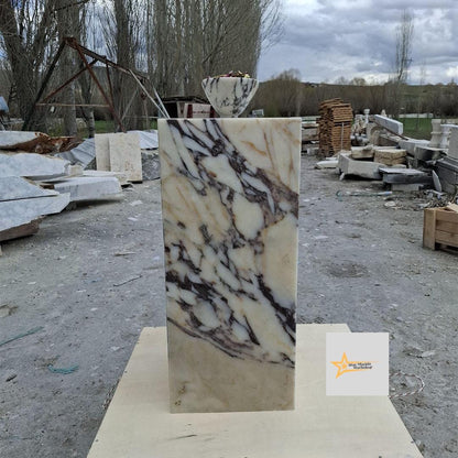 Calacatta Coffee Table, Console, Coffee Table, Marble Table, Table, Home Design Marble Pedestal, Coffee Corner, Base