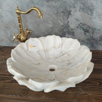 Ready to Ship Sink Counter Top Sink Marble Sink Sink Basin Stone Sink Handmade Sink Powder Room Sink Vessel Sink Bathroom Sink  Stone Sink