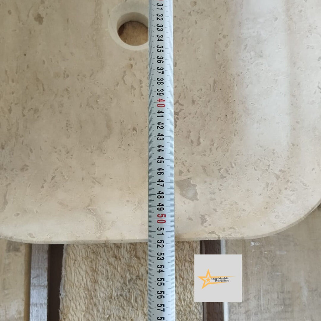 Travertine  Sink  Farmhouse Sink Powder Room Sink  Hand Carved Marble Sink Bathroom Sink natural stone sink