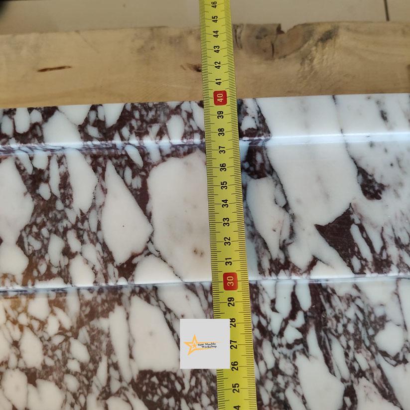 Calacatta Viola Marble Sink Wall Mounted Sink Farmhouse Sink Toilet Room Sink Calacatta Sink Hand Carved Marble Sink Marble Sink