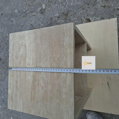 Travertine Coffee Table, Console, Coffee Table, Marble Table, Table, Home Design Marble Pedestal, Coffee Corner, Base