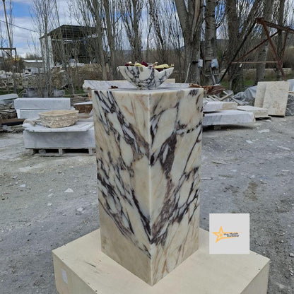 Calacatta Coffee Table, Console, Coffee Table, Marble Table, Table, Home Design Marble Pedestal, Coffee Corner, Base