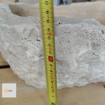 Ready to Ship Travertine Sink Farmhouse Sink Toilet Room Sink Hand Carved Marble Sink Bathroom Sink Natural Stone Sink Shapeless Sink