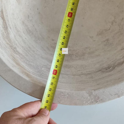 Hand Carved Travertine Marble Sink: Farmhouse Bathroom Vanity