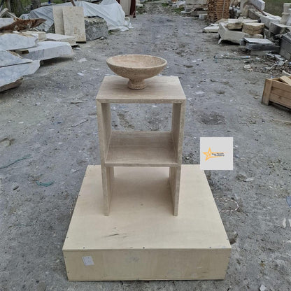 Travertine Coffee Table, Console, Coffee Table, Marble Table, Table, Home Design Marble Pedestal, Coffee Corner, Base