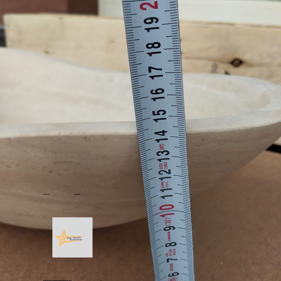 Travertine Farmhouse Sink Ready to Ship Hand Carved Marble Bathroom Powder Room Natural Stone Sink Sink Vanity Vintage Marble Sink