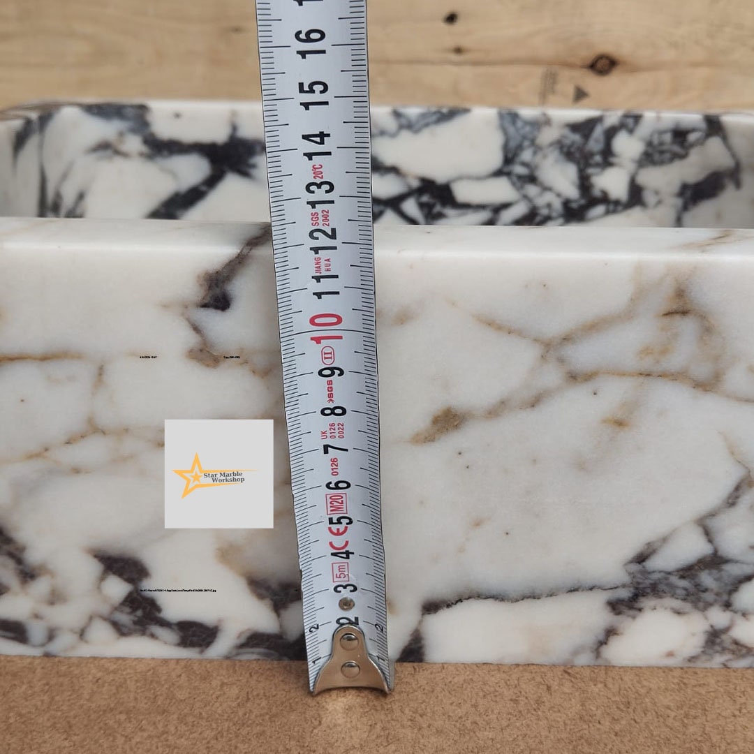 Calacatta Viola Marble Sink  Farmhouse Sink Powder Room Sink Calacatta Sink  Hand Carved Marble Sink Marble Sink Sink vanity