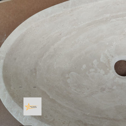 Travertine Farmhouse Sink Ready to Ship Hand Carved Marble Bathroom Powder Room Natural Stone Sink Sink Vanity Vintage Marble Sink