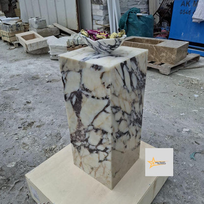Calacatta Coffee Table, Console, Coffee Table, Marble Table, Table, Home Design Marble Pedestal, Coffee Corner, Base