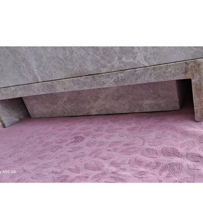 Emperador Marble Sink Wall Mounted Sink Farmhouse Sink Powder Room Sink  Hand Carved Marble Sink Concealed Drain Sink Sink vanity