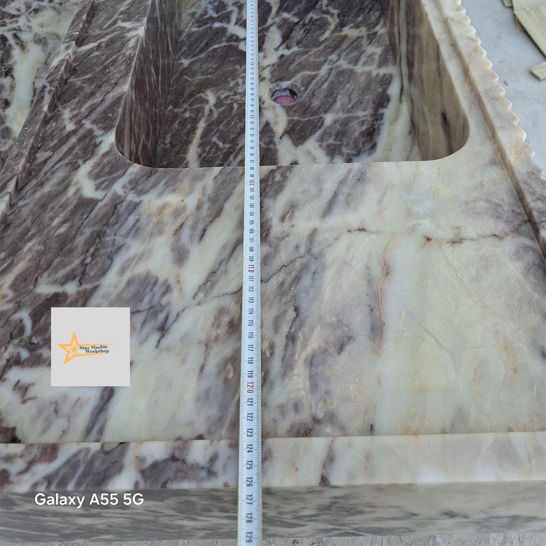 Purple Marble Sink Wall Mounted Sink Farmhouse Sink Toilet Room Sink Hand Carved Marble Sink Counter Top Sink sink for bathroom