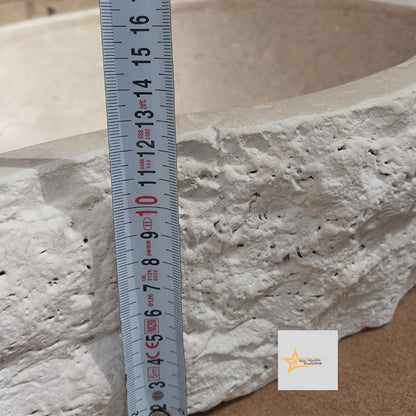 Travertine  Sink Shapeless Sink Farmhouse Sink Powder Room Sink  Hand Carved Marble Sink Bathroom Sink natural stone sink Sink vanity