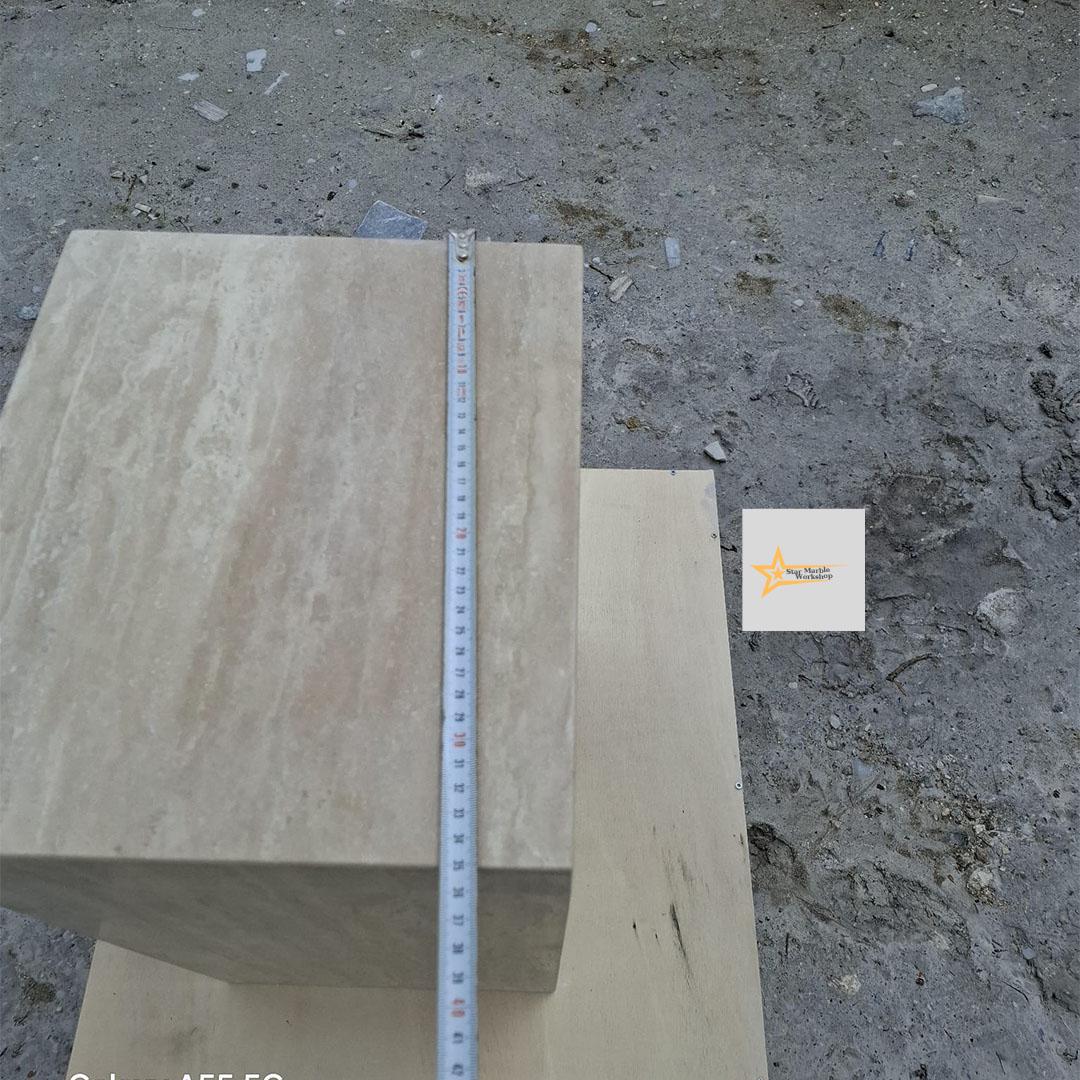 Travertine Coffee Table, Console, Coffee Table, Marble Table, Table, Home Design Marble Pedestal, Coffee Corner, Base