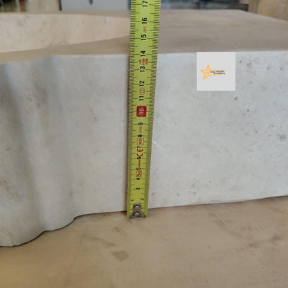 Handmade Travertine Stone Sink – Wall Mounted, Rustic & Modern Bathroom Design