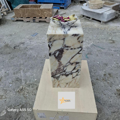 Calacatta Coffee Table, Console, Coffee Table, Marble Table, Table, Home Design Marble Pedestal, Coffee Corner, Base