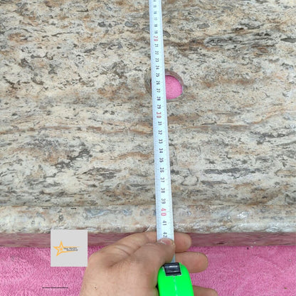 Ready to Ship Silver Travertine Sink Marble Washbasin Countertop Sink  Powder Room Sink Hand Carved Marble Sink Bathroom Sink