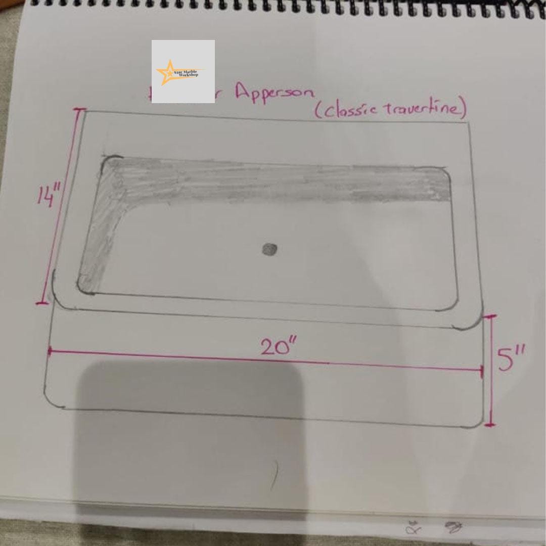 Wall Mounted Sink, Farmhouse Sink, Toilet Room Sink, Hand Carved Marble Sink, Natural Stone Sink, Classic Travertine Sink