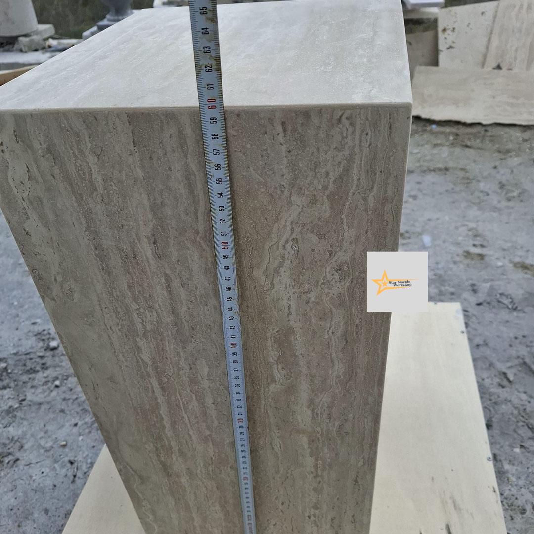 Travertine Coffee Table, Console, Coffee Table, Marble Table, Table, Home Design Marble Pedestal, Coffee Corner, Base