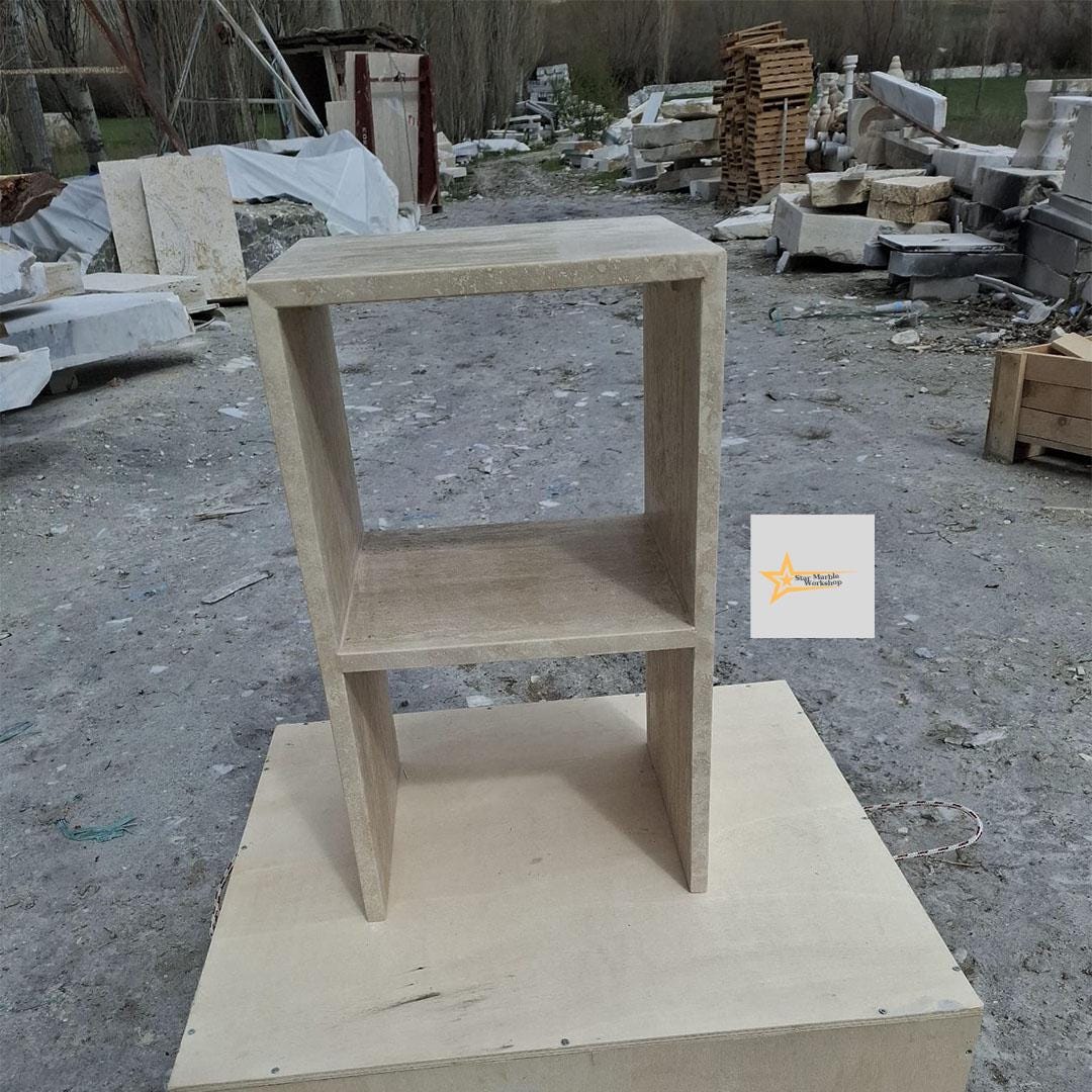 Travertine Coffee Table, Console, Coffee Table, Marble Table, Table, Home Design Marble Pedestal, Coffee Corner, Base