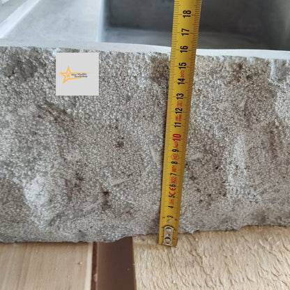 Basalt Black Stone Sink - With Faucet Hole - 100% Natural Stone - Handmade - Stone Sink - Bathroom Design - Wall Mounted Sink