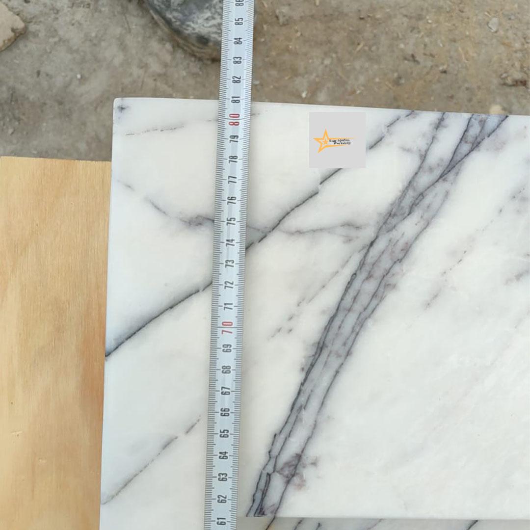 Calacatta Lilac Rectangular Sink, Wall Mounted Sink, Farmhouse Sink, Powder Room Sink, Calacatta Sink, Hand Carved Marble Sink, Sink