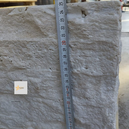 Ready to Ship Travertine  Sink Wall Mounted Sink Farmhouse Sink Powder Room Sink  Hand Carved Marble Sink Bathroom Sink natural stone sink