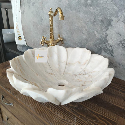 Ready to Ship Sink Counter Top Sink Marble Sink Sink Basin Stone Sink Handmade Sink Powder Room Sink Vessel Sink Bathroom Sink  Stone Sink