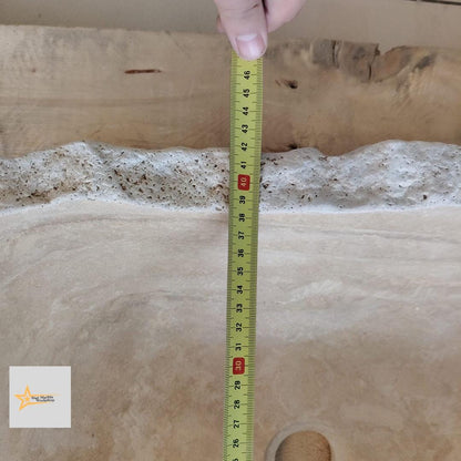 Ready to Ship Travertine Sink Farmhouse Sink Toilet Room Sink Hand Carved Marble Sink Bathroom Sink Natural Stone Sink Shapeless Sink