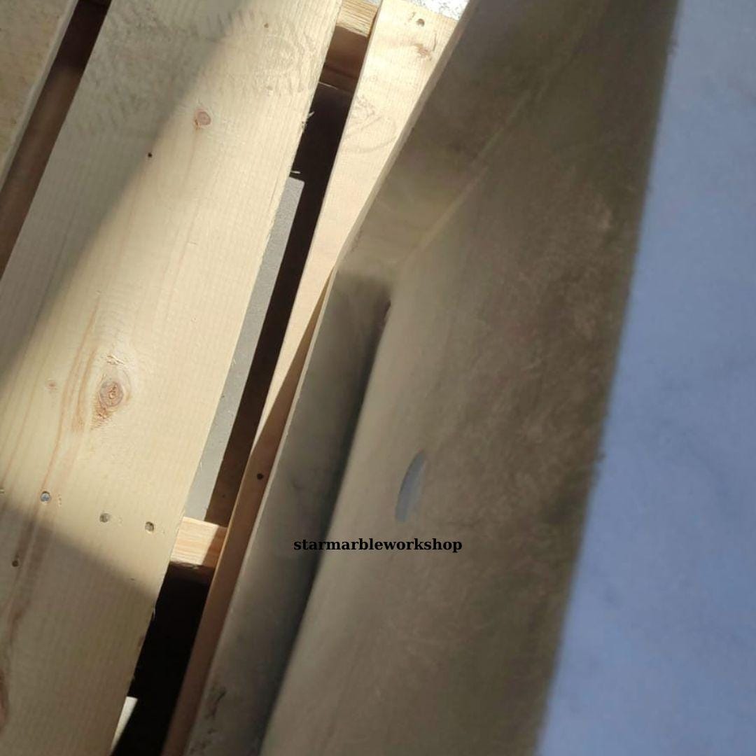 Ready to Ship Carrera White Marble Sink Wall Mounted Sink Farmhouse Sink Powder Room Sink Hand Carved Marble Sink