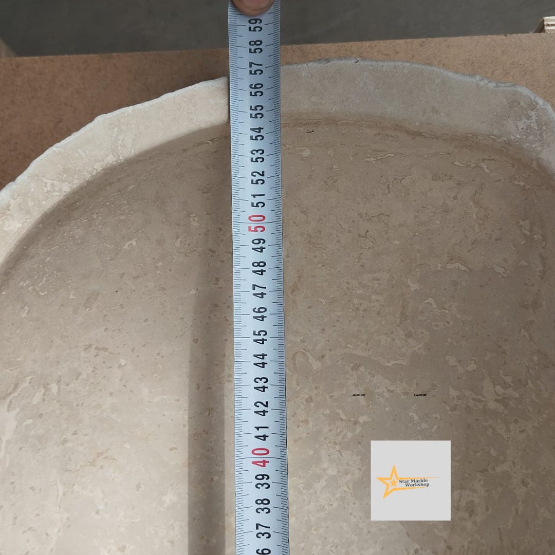 Travertine  Sink Shapeless Sink Farmhouse Sink Powder Room Sink  Hand Carved Marble Sink Bathroom Sink natural stone sink Sink vanity
