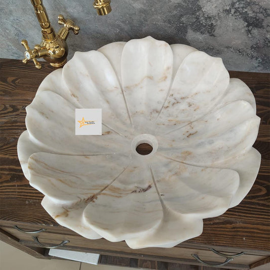 Ready to Ship Sink Counter Top Sink Marble Sink Sink Basin Stone Sink Handmade Sink Powder Room Sink Vessel Sink Bathroom Sink  Stone Sink